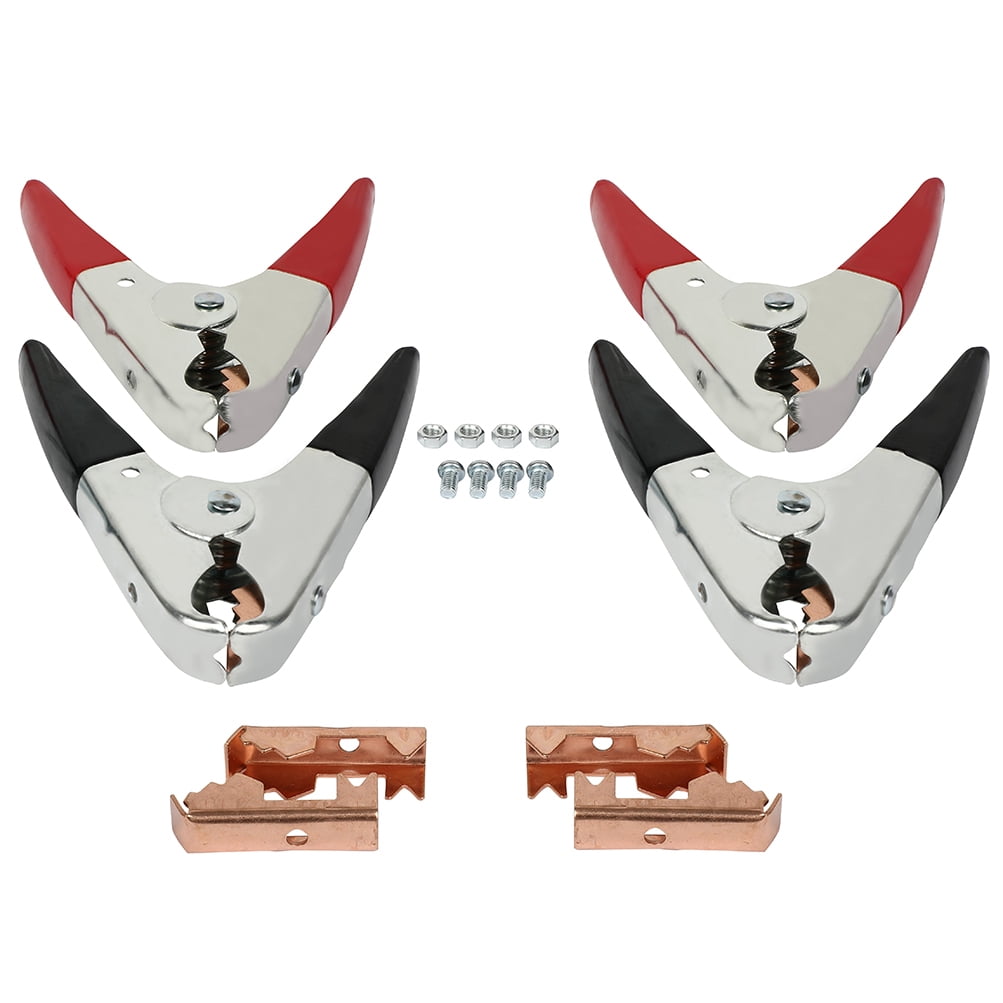 ECCPP 2 Pair 1100AMP Battery Booster Cable Parrot Clamps Heavy Duty