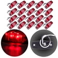 thumbnail image 1 of ECCPP 20pcs Red Universal Fender Side Marker Assembly 2.51.06250.6875 - Fender marker, 1 of 5