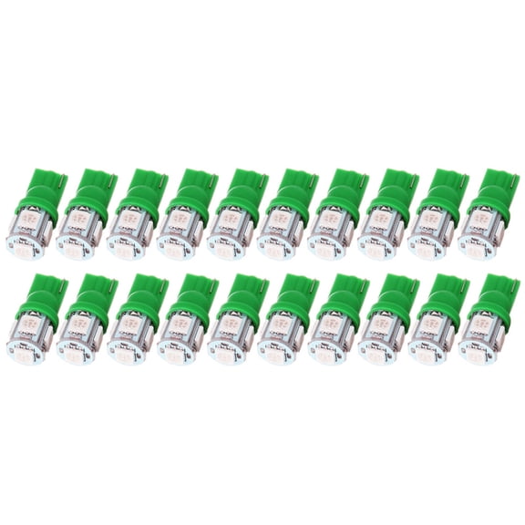 ECCPP 20x Instrument Cluster Dash Panel Lights T10 5-5050-SMD-Green