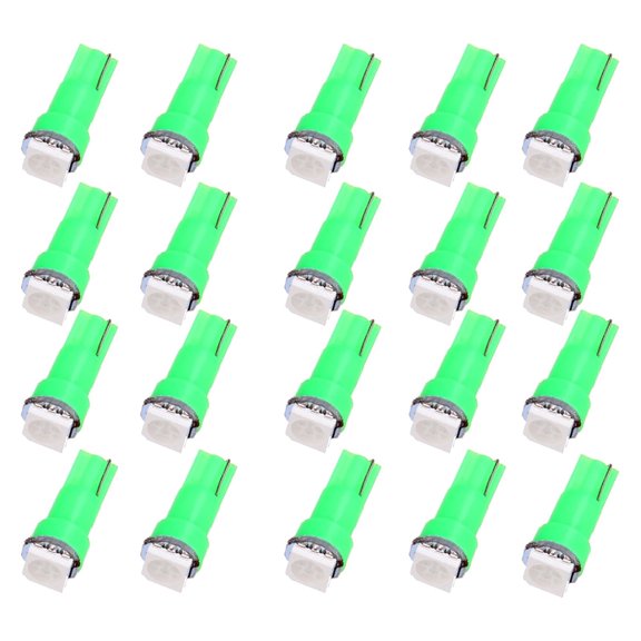 ECCPP 20x Instrument Cluster Dash Panel Lights T5-1-5050-SMD-Green 17, 18, 27, 37, 58, 70, 73, 74, 79, 85, 86, 206, 207, 286, 306, 307, 308, 406, 407 2721