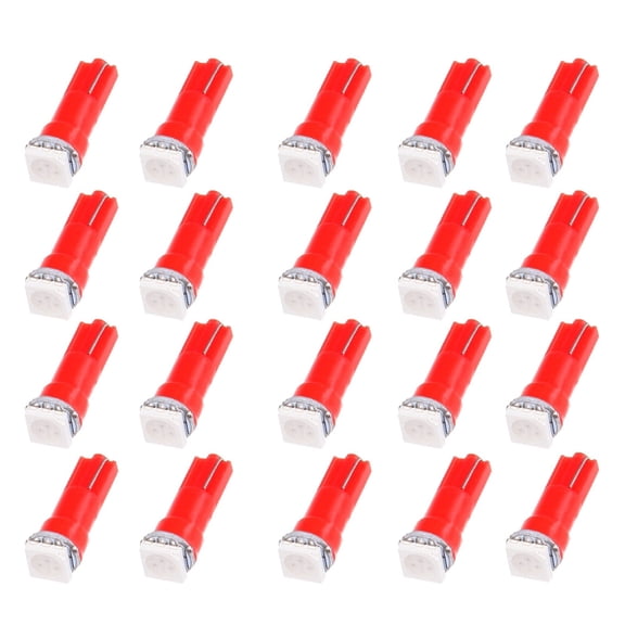 ECCPP 20x Instrument Cluster Dash Panel Lights T5-1-5050-SMD-Red 17, 18, 27, 37, 58, 70, 73, 74, 79, 85, 86, 206, 207, 286, 306, 307, 308, 406, 407 2721