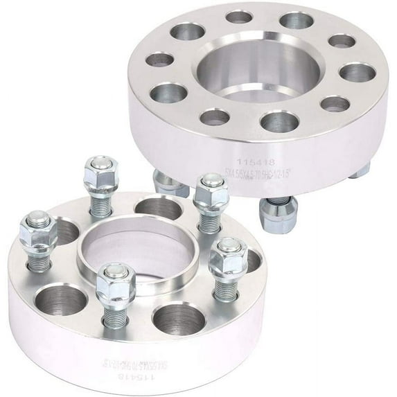 ECCPP 2X 1.5 inch 5 Lug 5x114.3 hubcentric Wheel Adapter Spacer 5x4.5 to 5x4.5 fits for Mustang for Mark 7 for B2500 with 1/2"x20 Studs Fits select: 2007-2013 FORD EDGE, 1983-2011 FORD RANGER