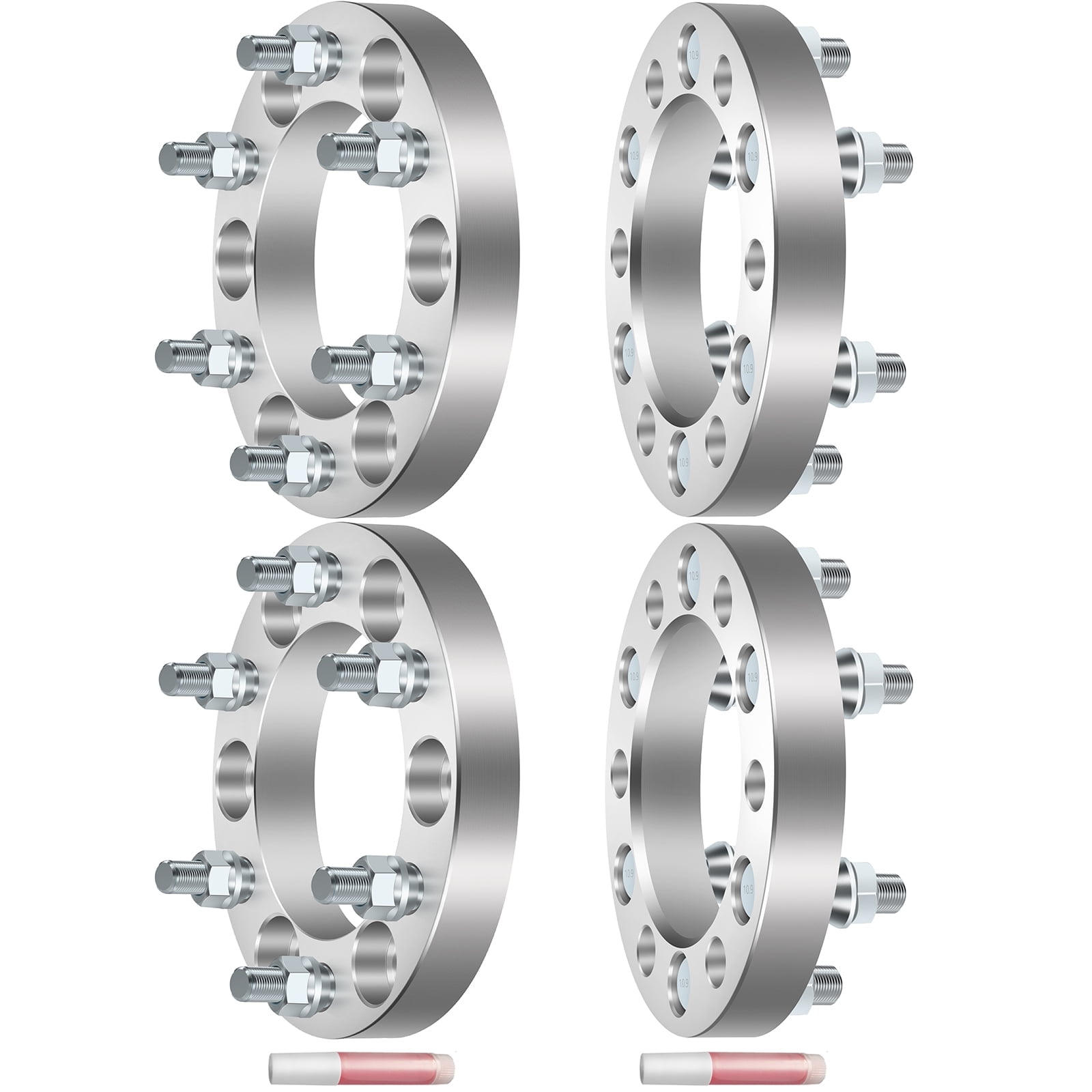4x 1.25-Inch Wheel Spacers Adapters – 6x5.5 To 6x5.5 – 6 Lug 6x139.7 – For Chevy GMC – 6061 Aluminum
