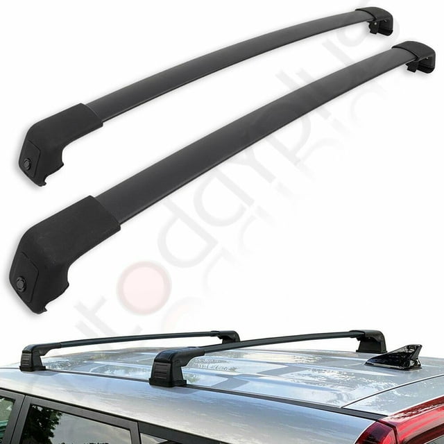 ECCPP 2x For 20172019 Kia Sportage Top Roof Rack Cross Bar Rails Black