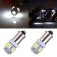 thumbnail image 1 of ECCPP 2x Instrument Cluster Dash Panel Lights ba9s-5-5050-smd-White 1815, 1816, 182, 1889, 1891, 1892, 1893, 1895, 1895A, 1445, 17053, 53, 53X, 57, 216, 293, 363, 3886X, 3893, 6253, 64111, 64113, 1 of 4