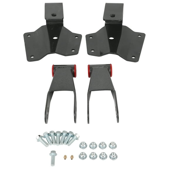 ECCPP 4" Drop Kit Rear Shackles & Hangers Fits For Chevrolet,For GMC Replaces for K-DR-GM99-R4-003