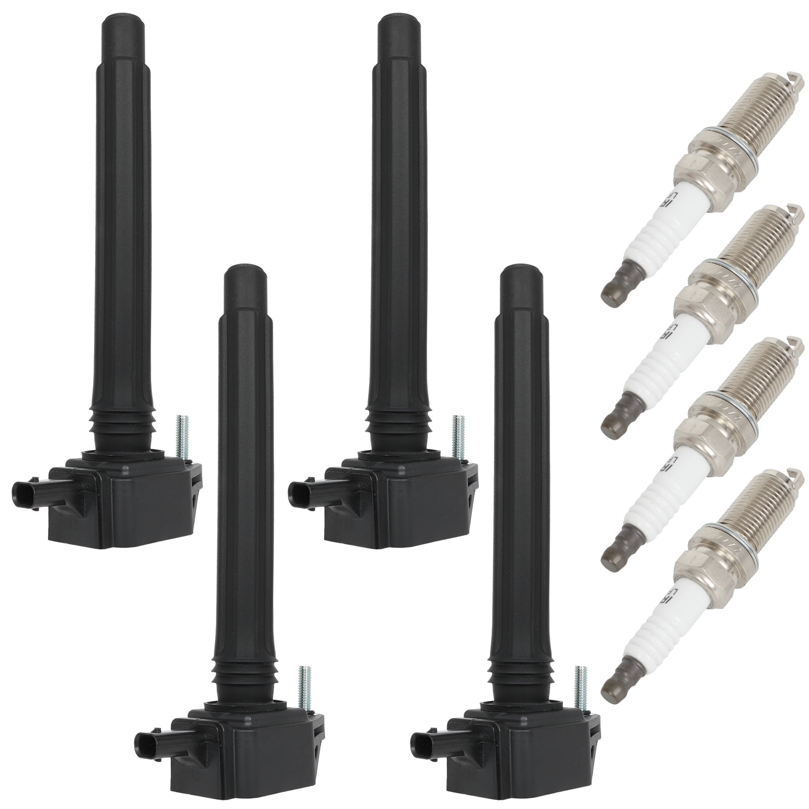 ECCPP 4 ignition coils with 4 iridium Spark Plugs,UF751,for Jeep,for Cherokee 2014-2020,Compass 2018-2020,Renegade 2015-2020 &,for Chrysler 200 & Ram ProMaster City &,for Dodge Dart,UF751 68242286AA