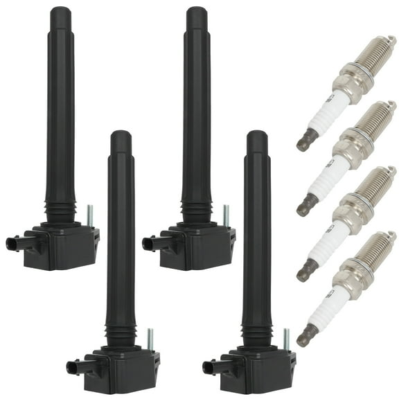 ECCPP 4 ignition coils with 4 iridium Spark Plugs,UF751,for Jeep,for Cherokee 2014-2020,Compass 2018-2020,Renegade 2015-2020 &,for Chrysler 200 & Ram ProMaster City &,for Dodge Dart,UF751 68242286AA
