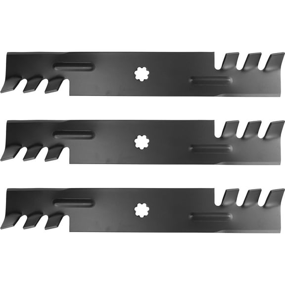 ECCPP 48 inch Deck Mower Blades AM141035 Fit for John Deere AM141035, GX21784,GX21786, GY20852 145 155C D140 D150 D155 D160 E140 E150 E160 LA130 LA140 LA145 LA155 LA165 (Pack of 3)