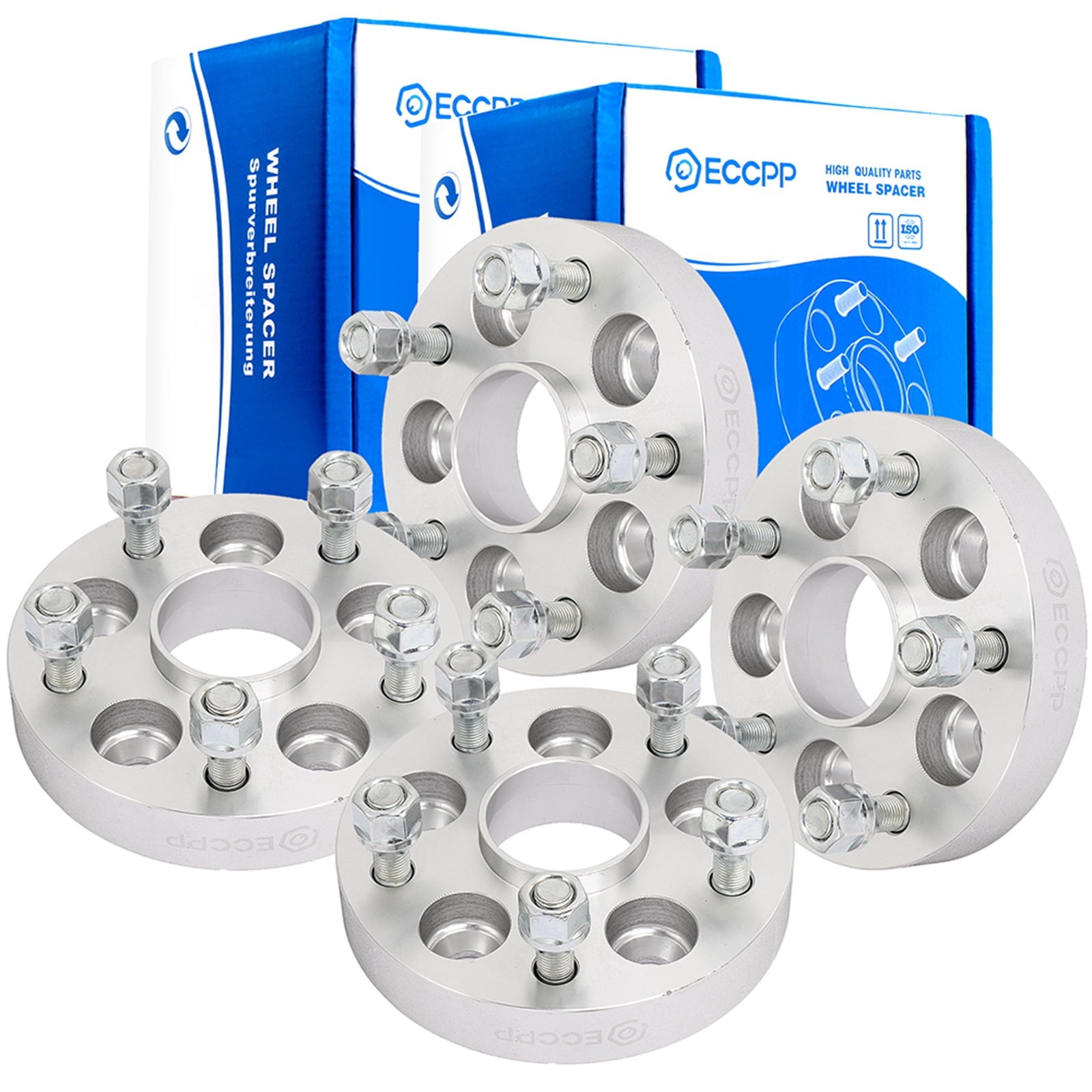 ECCPP 4PC Wheel Adapters - Change Bolt Pattern From 5x100mm To 5x114.3mm, 1" Thick, 56.1mm Hub Bore, For Subaru Legacy, Outback, Impreza & More - View #7
