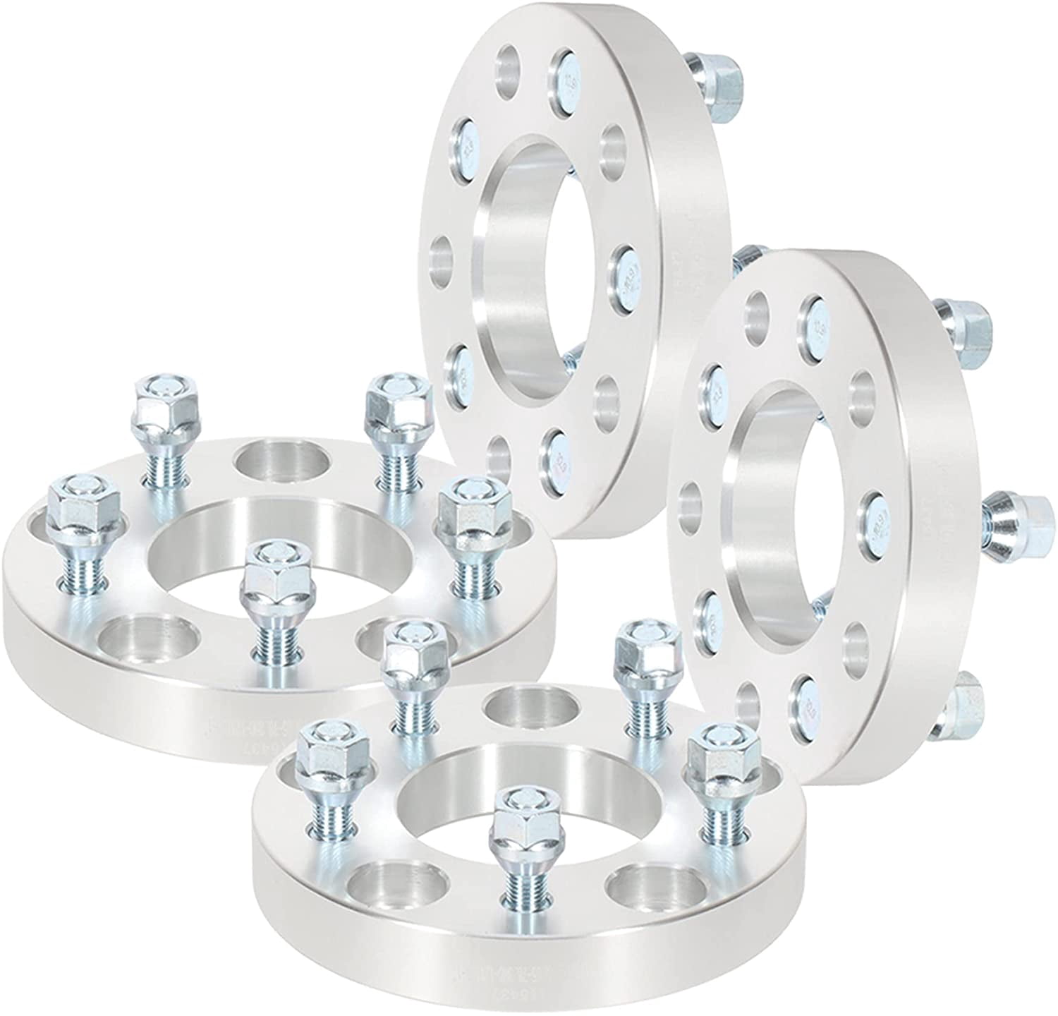 4PCs 1.25 WHEEL SPACER ADAPTERS 5X4.5 or 5X4.75 TO 5X5 CB74MM STUDS 12X1.5