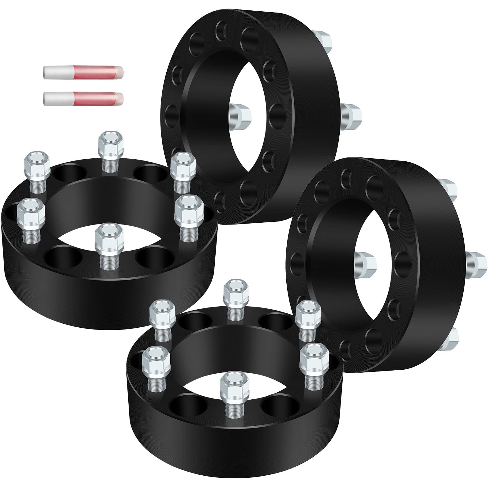 4pc 1.5" 6x5.5 (6x139.7) Hubcentric Wheel Spacers For Chevy Silverado & GMC – 78.1mm Bore