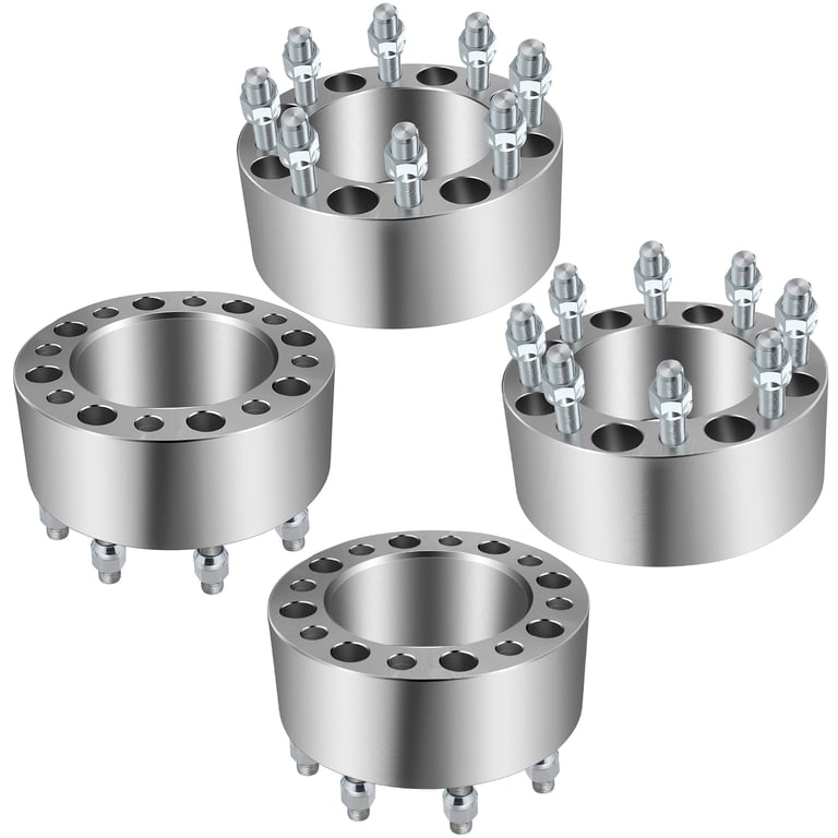 Chevy 8x6.5 Hubcentric 2-Pack 2 Wheel Spacers For Chevy Silverado/GMC Sierra - 8x6.5 Bolt Pattern, 14x1.5 Studs, CNC Machined 8 Lug Wheel Spacers Chevy 8x6.5 Hubcentric 2-Pack 2 Wheel Spacers For Chevy Silverado/GMC Sierra - 8x6.5 Bolt Pattern, 14x1.5 Studs, CNC Machined 8 Lug Wheel Spacers