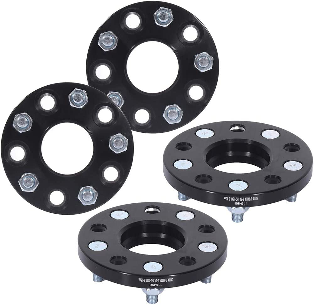 20mm Hub Centric Wheel Spacers Kit 4PCS - Fits Honda Civic, Accord, CR-V 5x114.3 - Black Anodized 6061 Aluminum - View #4