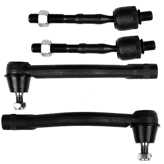 ECCPP 4pcs Front Inner Tie Rod End Front Left Outer Tie Rod End Front Outer Tie Rod End fit for 2008-2011 For Hyundai Azera 2009-2010 For Hyundai Sonata