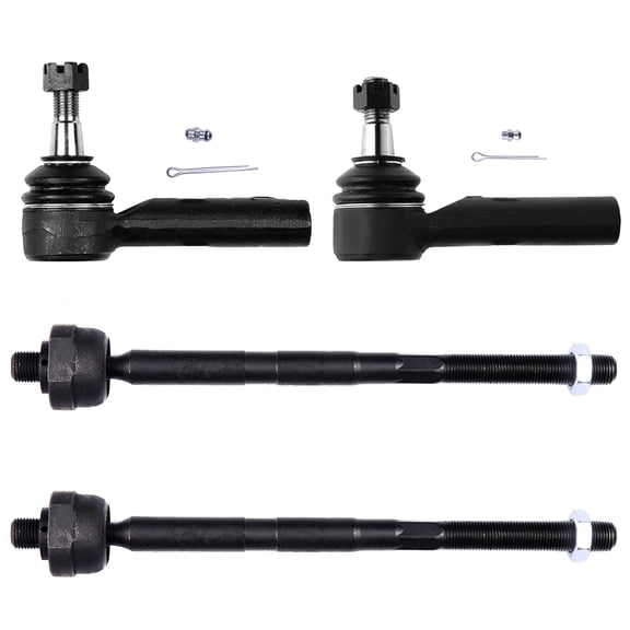 ECCPP 4pcs Front Inner Tie Rod End Front Left Outer Tie Rod End Front Right Outer Tie Rod End fit for 2006-2010 For Jeep Commander 2005-2010 For Jeep Grand for Cherokee