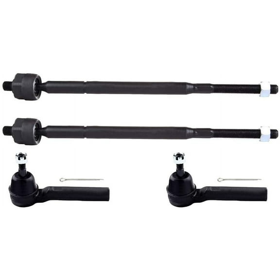 ECCPP 4pcs Front Inner Tie Rod End Front Outer Tie Rod End fit for 2008-2013 For Chrysler Town & Country 2008-2013 For Dodge Grand Caravan 2009-2012 For Volkswagen for Routan