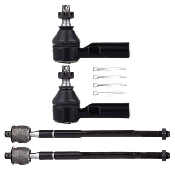ECCPP 4pcs Front Inner Tie Rod End Front Outer Tie Rod End fit for 1998-2002 For Chevrolet Prizm 1996-1997 For Geo Prizm 1996-2002 For Toyota Corolla