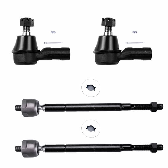 ECCPP 4pcs Inner Outer Tie Rod End fit for 1998-2002 For Honda Passport 1998-2000 For Isuzu Amigo 2002-2004 For Isuzu Axiom 1998-2004 For Isuzu Rodeo 2001-2003 For Isuzu Rodeo Sport