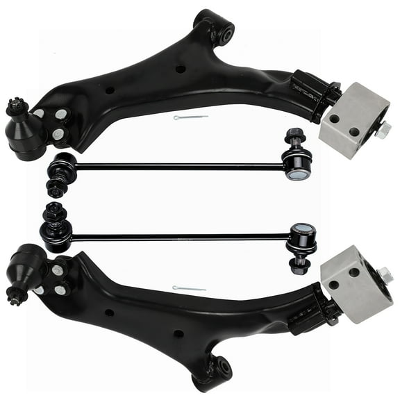 ECCPP 4pcs Lower Control Arm w/Ball Joint Assembly Sway Bar Link fit for 2010-2017 For Chevy Equinox For GMC Terrain
