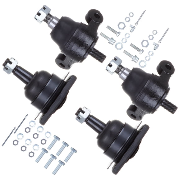 ECCPP 4pcs Lower Upper Ball Joint fit for 1958-1970 For Chevy Bel Air 1958-1970 For Chevy Biscayne 1968-1970 For Chevy Caprice 1963-1982 For Chevy Corvette 1959-1970 For Chevy Impala