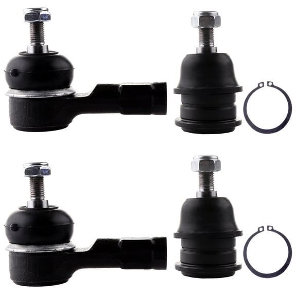 ECCPP 4pcs Outer Tie Rod End Lower Ball Joint fit for 1986-1994 For Dodge Colt 1989-1995 For Eagle Summit 1989-1991 For Eagle Vista 1986-1996 For Mitsubishi Mirage 1986-1992 For Plymouth Colt