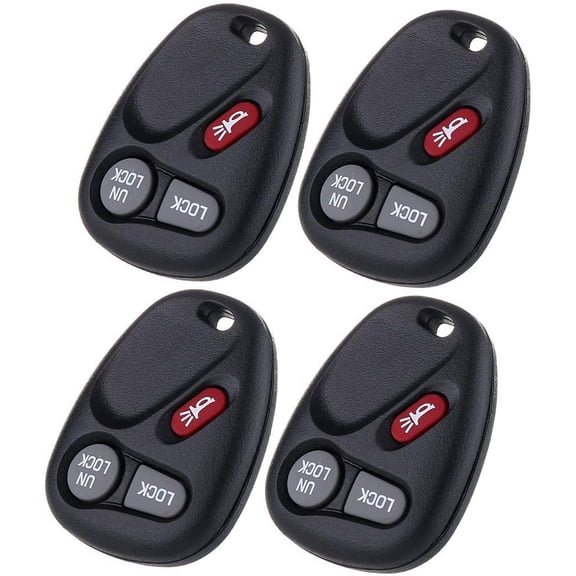 ECCPP 4x Replacement fit for Keyless Entry Remote Key Fob Chevy GMC Series KOBLEAR1XT Fits select: 2001 CHEVROLET SILVERADO K1500, 2002 CHEVROLET SILVERADO C1500