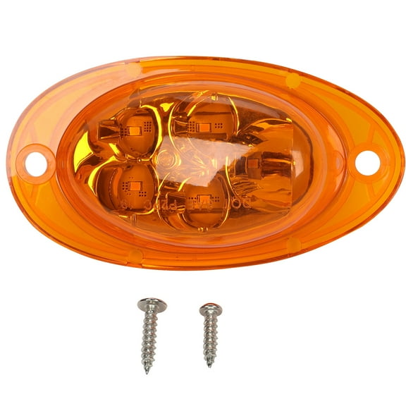 ECCPP 5 Led LED Side Marker Turn Signal Lights 5-2835-SMD For Freightliner Cascadia 2008-2014(AmberLen AmberLight Total 1)