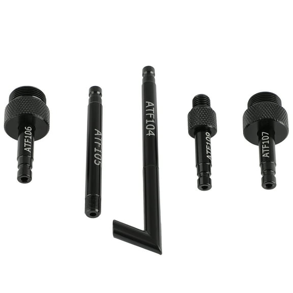 ECCPP 5 PCS ATF Adaptor Set Automatic Transmission Fluid Filling Filler Adapter Replacement Tool Fit for VW Fit for Audi Fit for Benz 09G 01J CVT DSG 722.9