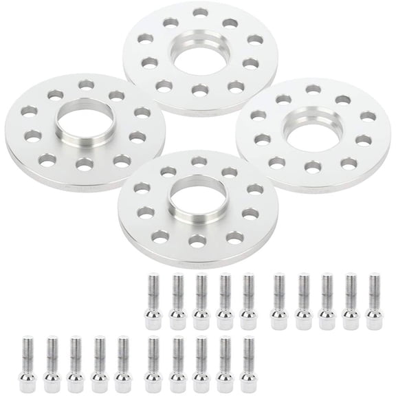 ECCPP 5 lug hub centric Wheel Spacers 10mm 5x100mm & 5x112mm 14x1.5 4Pcs 57.1mm fits for EOS for Golf GTI for Passat Rabbit for TIGUAN Phaeton V8 Fits select: 2011-2015 VOLKSWAGEN JETTA SE