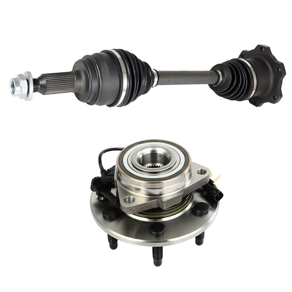 ECCPP 515160 1 X Front CV Axle Shaft & Wheel Bearing Hub For Cadillac Escalad 2015-2020 4x4