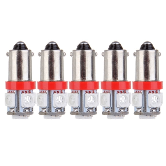 ECCPP 5x Instrument Cluster Dash Panel Lights ba9s-5-5050-smd-Red 1815, 1816, 182, 1889, 1891, 1892, 1893, 1895, 1895A, 1445, 17053, 53, 53X, 57, 216, 293, 363, 3886X, 3893, 6253, 64111, 64113, 64115