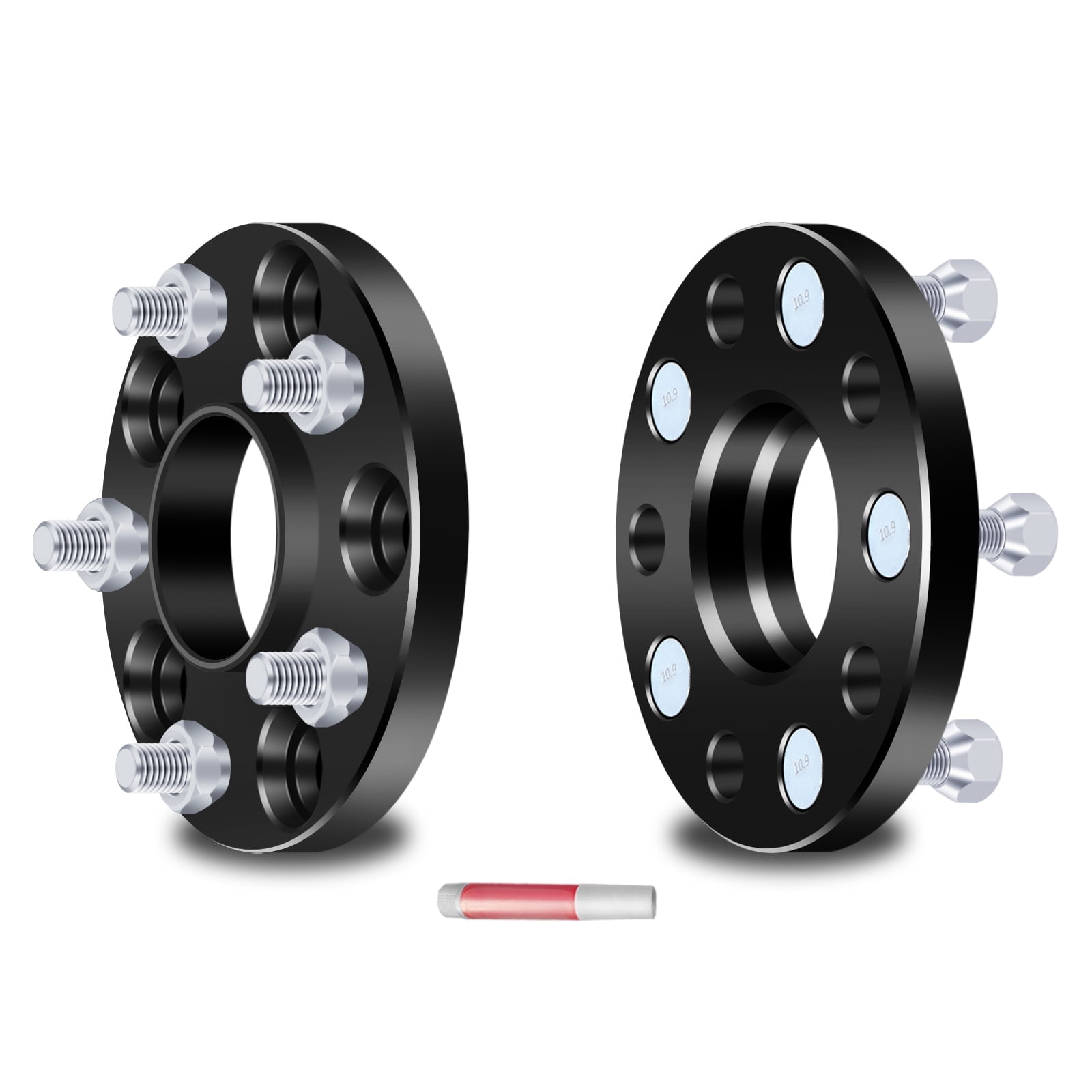 20mm Hub Centric Wheel Spacers Kit 4PCS - Fits Honda Civic, Accord, CR-V 5x114.3 - Black Anodized 6061 Aluminum