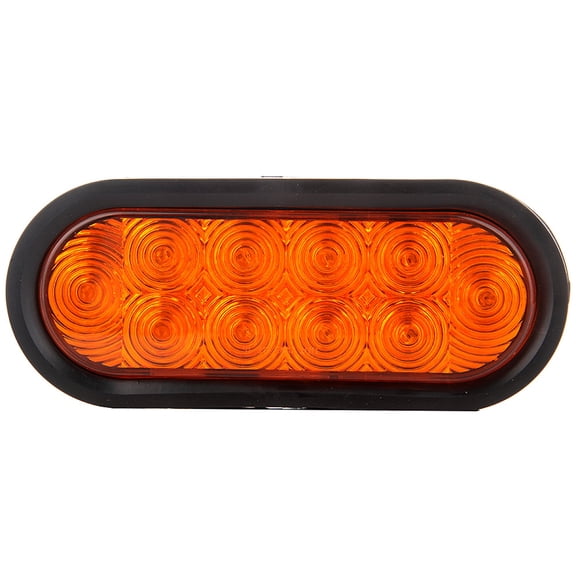 ECCPP 6" 10 Led Oval Trailer Tail Lights For Freightliner Argosy 2000 2002 2004 For Freightliner Century Class 1997 1999 2001 2003 2006 2008 2010 For Freightliner Columbia 2008(AmberLight Total 1)