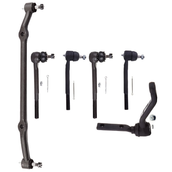 ECCPP - 6PC Center Link Inner Outer Tie Rod End Idler Arm - Compatible with 1978-1987 for Buick Regal 1978-1983 for Chevy for Malibu - DS909 ES2033RLT ES2034RLT K6187T Suspension Kit