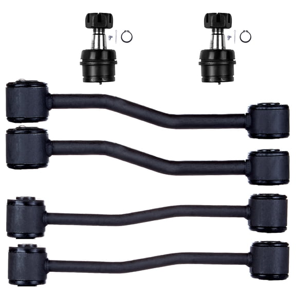 ECCPP - 6PC Front Lower Ball Joint Front Sway Bar End Link Rear Sway Bar End Link - Compatible with 1999-2004 for Jeep Grand for Cherokee - K3185 K3201 K3202 Suspension Kit
