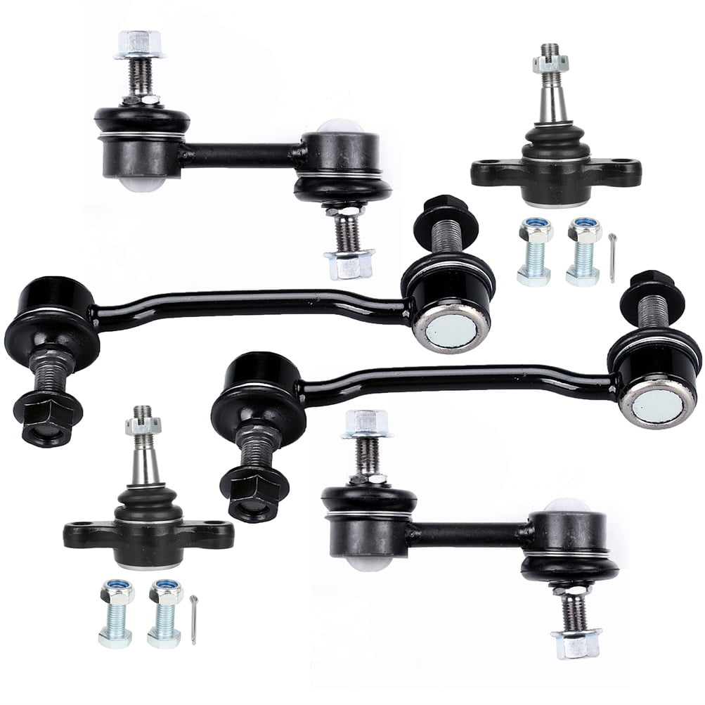 ECCPP - 6PC Lower Ball Joint Sway Bar End Link - Compatible with 2006-2011 for Hyundai Azera 2006-2010 for Hyundai Sonata 2007-2009 for Kia for Amanti - K500035 K80620 K80949 Suspension Kit