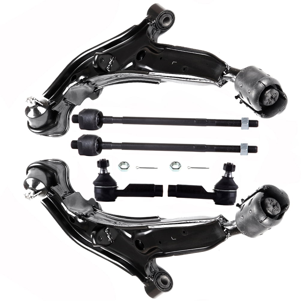 ECCPP - 6PC Lower Control Arm and Ball Joint Inner Outer Tie Rod End ...