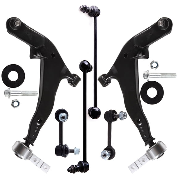 ECCPP - 6PC Lower Control Arm and Ball Joint Sway Bar End Link - Compatible with 2003-2007 for Nissan Murano - K620558 K620559 K80255 K80256 K80465 K80466 Suspension Kit