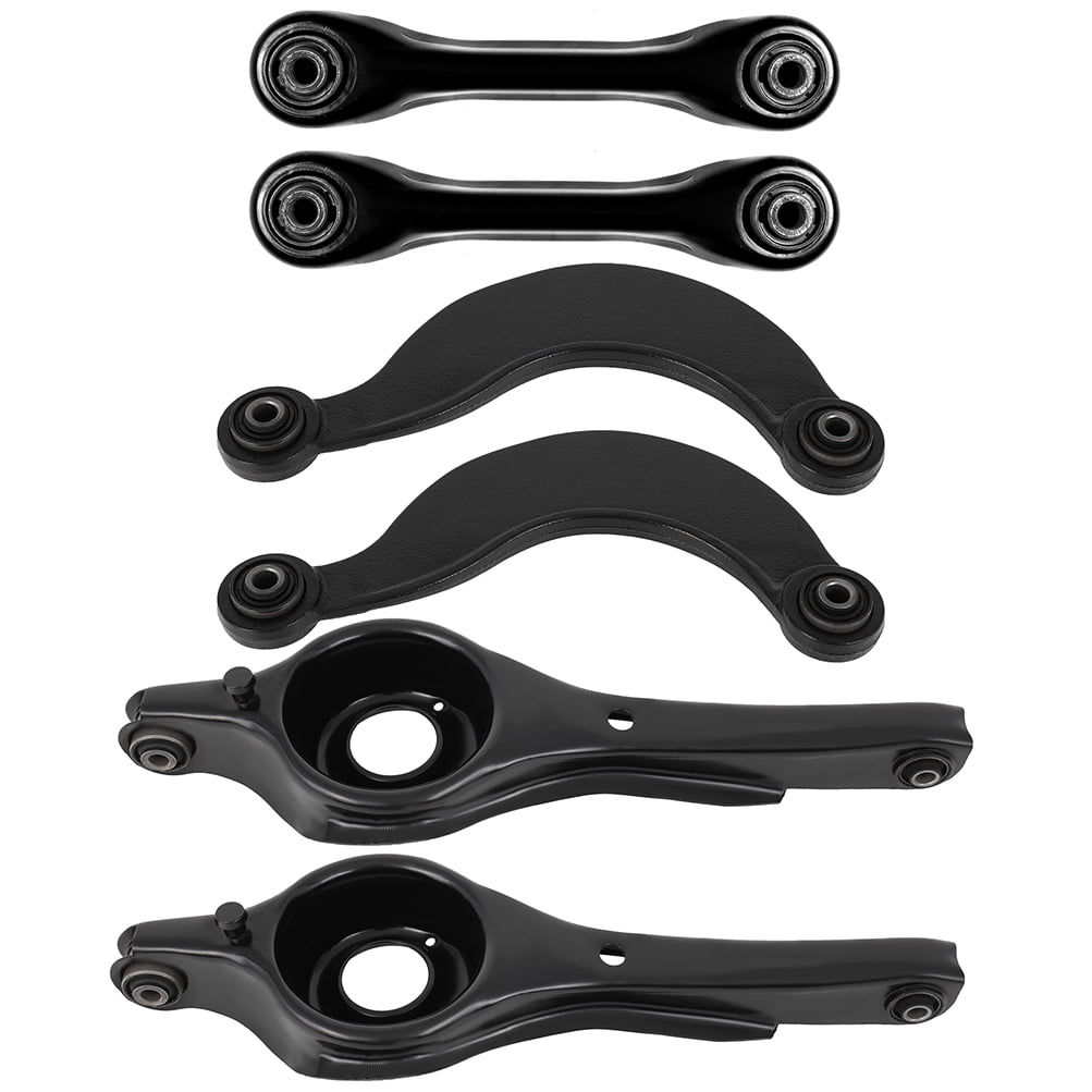ECCPP - 6PC Rear Forward Lower Control Arm Rear Lower Rearward Control Arm Rear Upper Control Arm - Compatible with 2000-2011 for Ford Focus - K641244 K641985 K660012 Suspension Kit