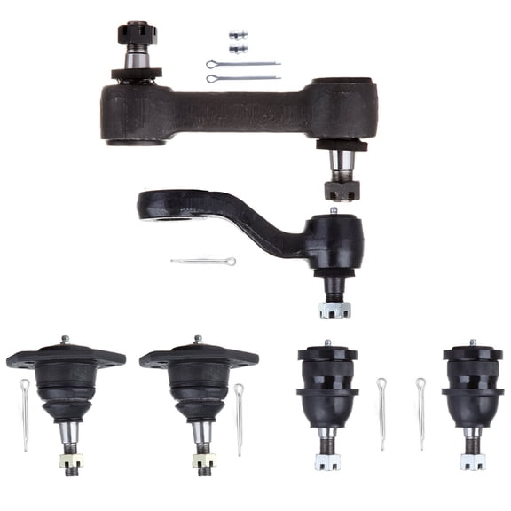 ECCPP - 6PC Upper Lower Ball Joint Idler Arm Pitman Arm - Compatible with 1975-1982 for Chevy C10 1973-1982 for Chevy C10 Suburban - K6096T K6117T K6136 K6143 Suspension Kit