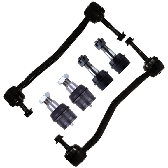 ECCPP - 6PC Upper Lower Ball Joint Sway Bar End Link - Compatible with 2000-2004 for Ford for F-250 Super Duty 2000-2004 for Ford for F-450 Super Duty - K80273 K80274 K8388T K8607T Suspension Kit