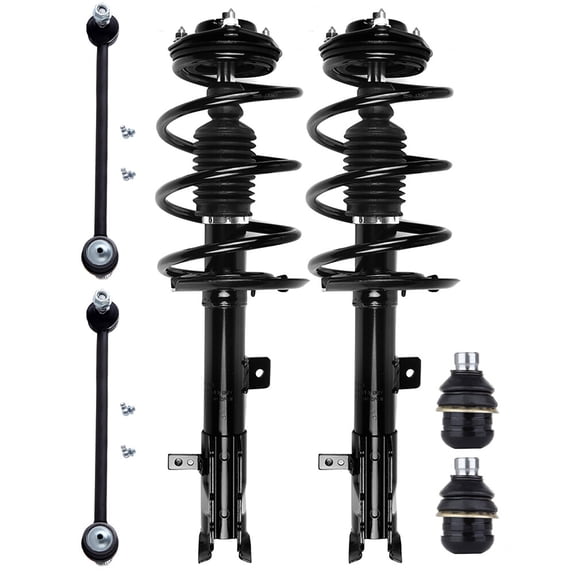 ECCPP 6PCS Complete Struts Assembly Ball Joint Stabilizer Bar Link Kit for Dodge Caliber 2009-2012 ,