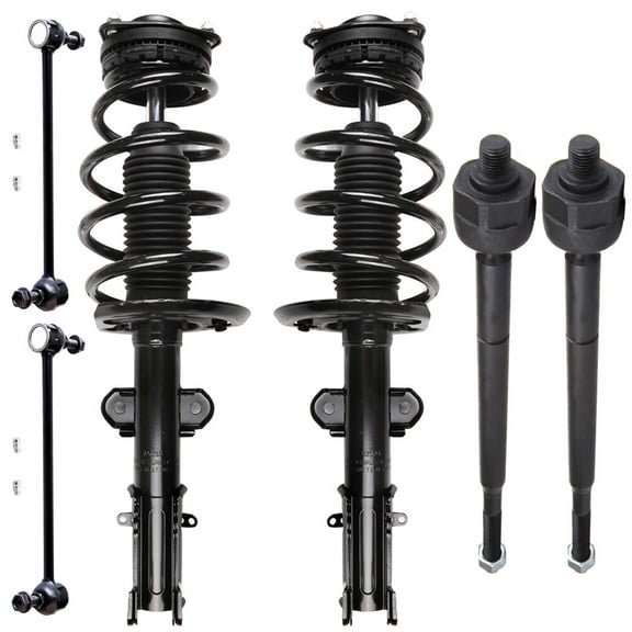 ECCPP 6PCS Front Complete Struts Assembly Stabilizer Bar Link Tie Rod End for 2008-2016 for Chrysler Town & Country 2008-2018 for Dodge Grand Caravan