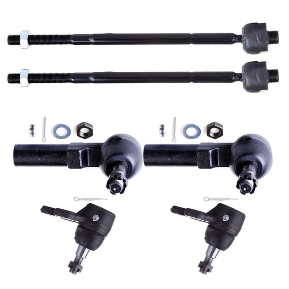 ECCPP - 6PCS Front Inner Outer Tie Rod End Lower Ball Joint For Buick Lesabre Park Avenue Riviera For Cadillac DeVille Seville For Oldsmobile Aurora For Pontiac Bonneville Suspension Kit