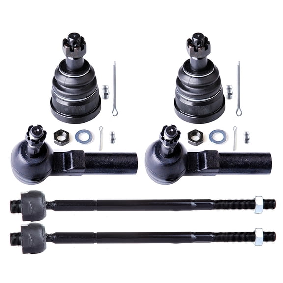 ECCPP - 6PCS Front Inner Outer Tie Rod End Lower Ball Joint Compatible Fit 2000-2005 For Cadillac DeVille 2006-2011 For Cadillac DTS Suspension Kit