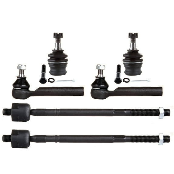 ECCPP - 6PCS Front Inner Outer Tie Rod End Lower Ball Joint Compatible Fit 2003-2006 For Subaru Baja 1998-2004 For Subaru Legacy 2000-2004 For Subaru Outback Suspension Kit