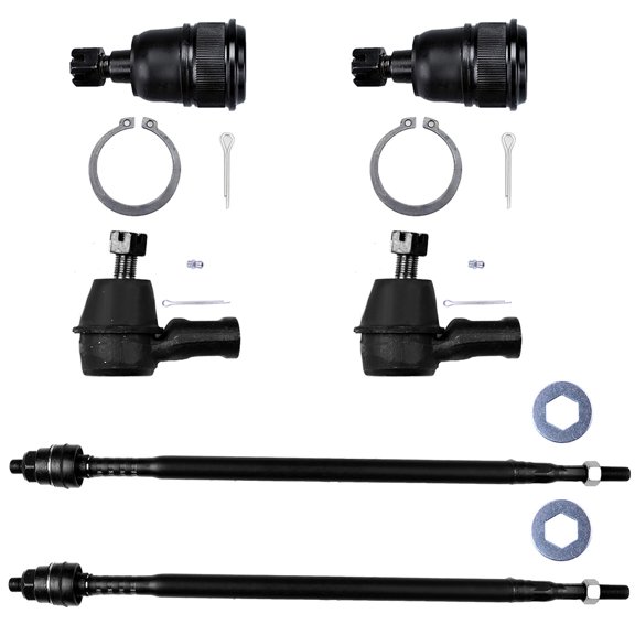 ECCPP - 6PCS Front Inner Outer Tie Rod End Lower Ball Joint Compatible Fit 2003-2011 For Honda Element Suspension Kit