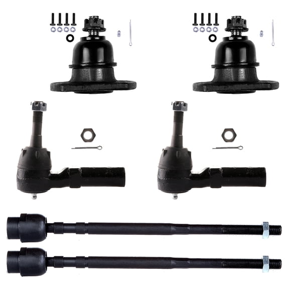 ECCPP - 6PCS Front Inner Outer Tie Rod End Lower Ball Joint Compatible Fit For Buick Regal For Chevy Lumina For Chevy Monte Carlo For Oldsmobile Cutlass Supreme For Pontiac Grand Prix Suspension Kit