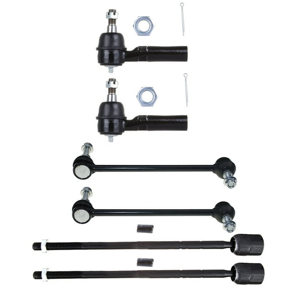 ECCPP - 6PCS Front Inner Outer Tie Rod End Sway Bar Link Compatible Fit 1995-2003 For Ford Windstar Suspension Kit
